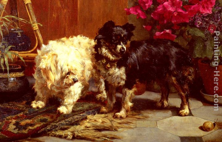 Surprise ! painting - Charles van den Eycken Surprise ! art painting